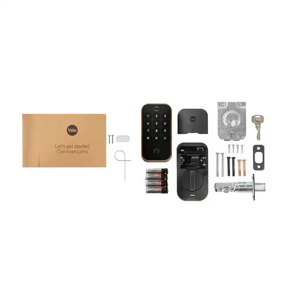 Assure Lock 2; Smart Door Lock with Bluetooth and Pushbutton Keypad; Oil Rubbed Bronze