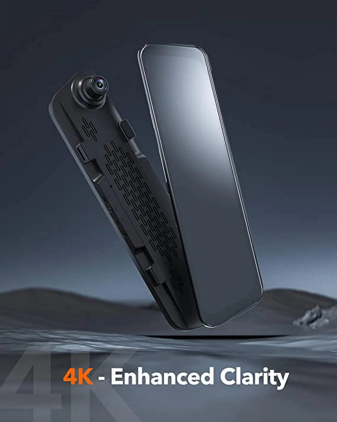 Mirror Dash Cam, 4K Front and 1080P Rear Dashcam, 12" Backup Camera with Night Vision, AI Dash Cam, Free 32GB Card