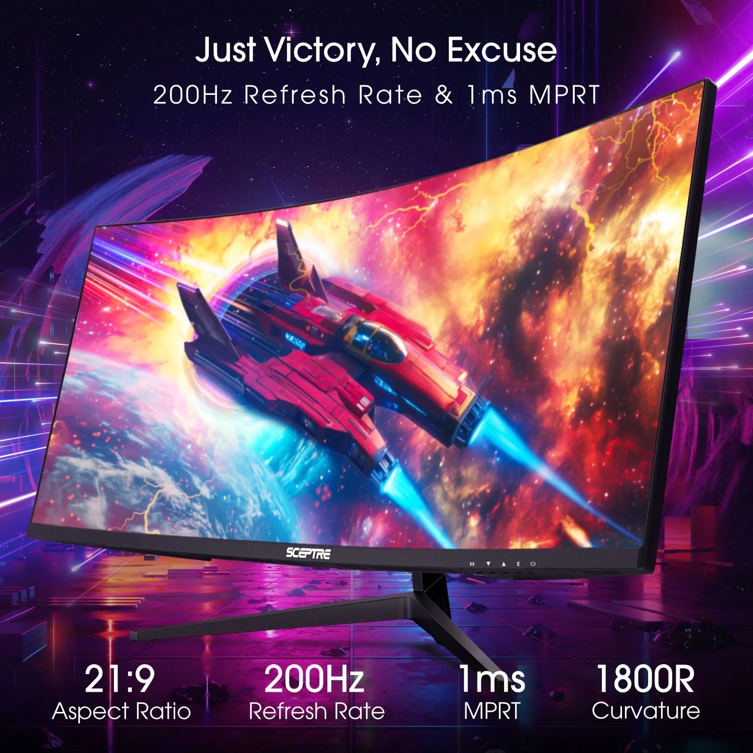 New Curved 30-Inch Gaming Monitor up to 200Hz 1800R 2025