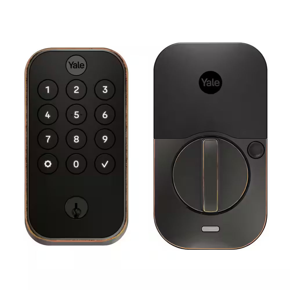 Assure Lock 2; Smart Door Lock with Bluetooth and Pushbutton Keypad; Oil Rubbed Bronze