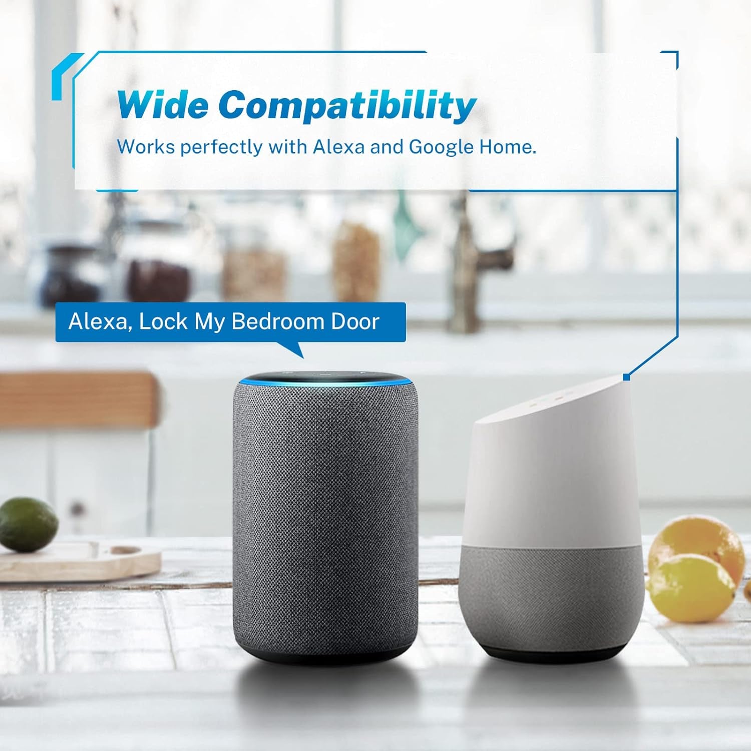 Stainless Steel Smart Door Lock, KUCACCI Keypad Door Lock with Handle, Biometric Fingerprint Door Lock, Keyless Entry Door Lock, Wifi Smart Locks for Front Door for Home, Hotel, Office