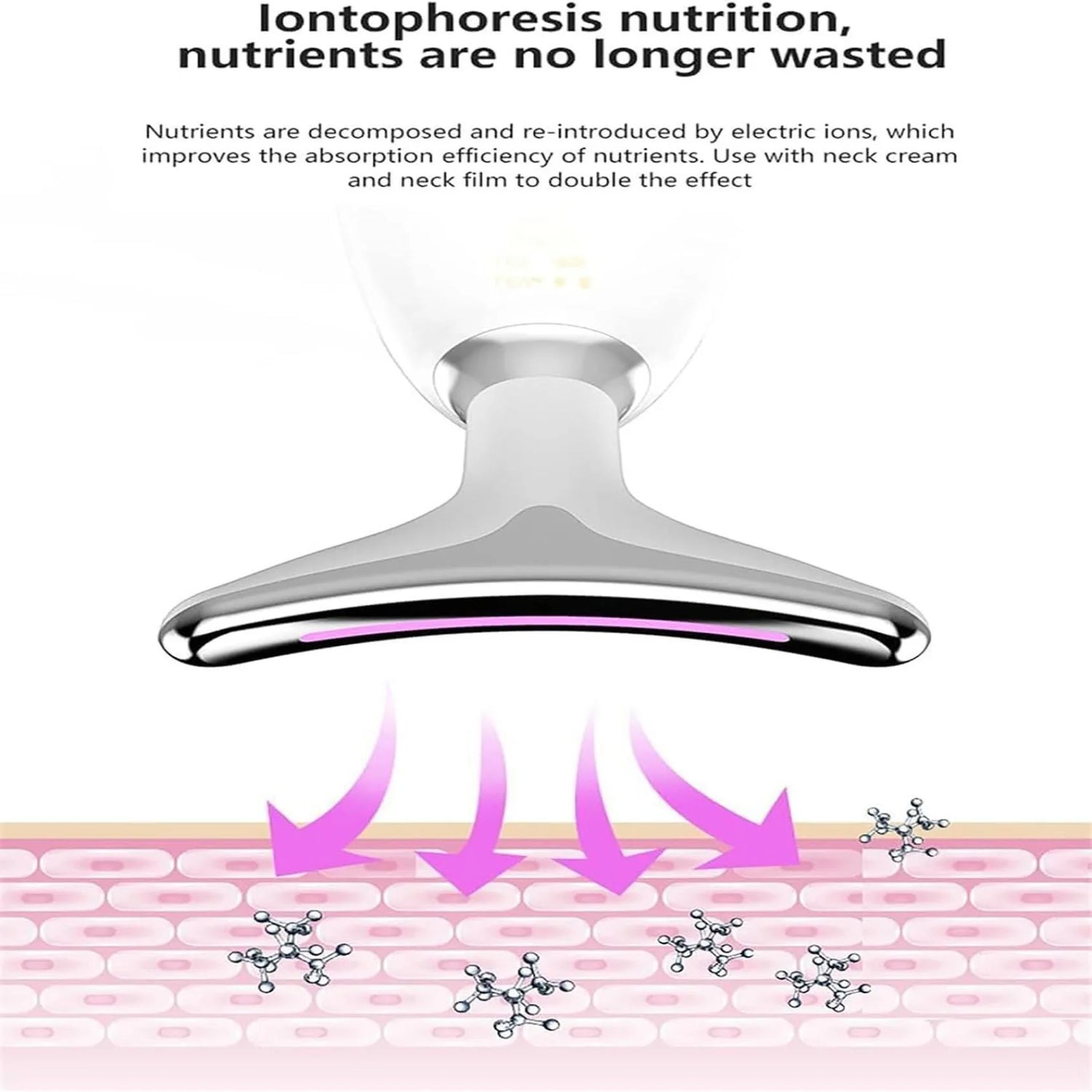 Wavy Chic Beauty Microcurrent Facial Device, Multifunctional Facial Skin Care Massager with 7 Color Massage Modes, 2024 Best Electric Neck Face Lifting Massager, Reduce Fine Lines Wrinkles(Black)