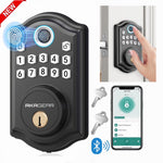 Keyless Entry Door Lock with APP Control, Fingerprint Security Deadbolt Lock for Front Door, Auto Lock, Easy Installation, Black
