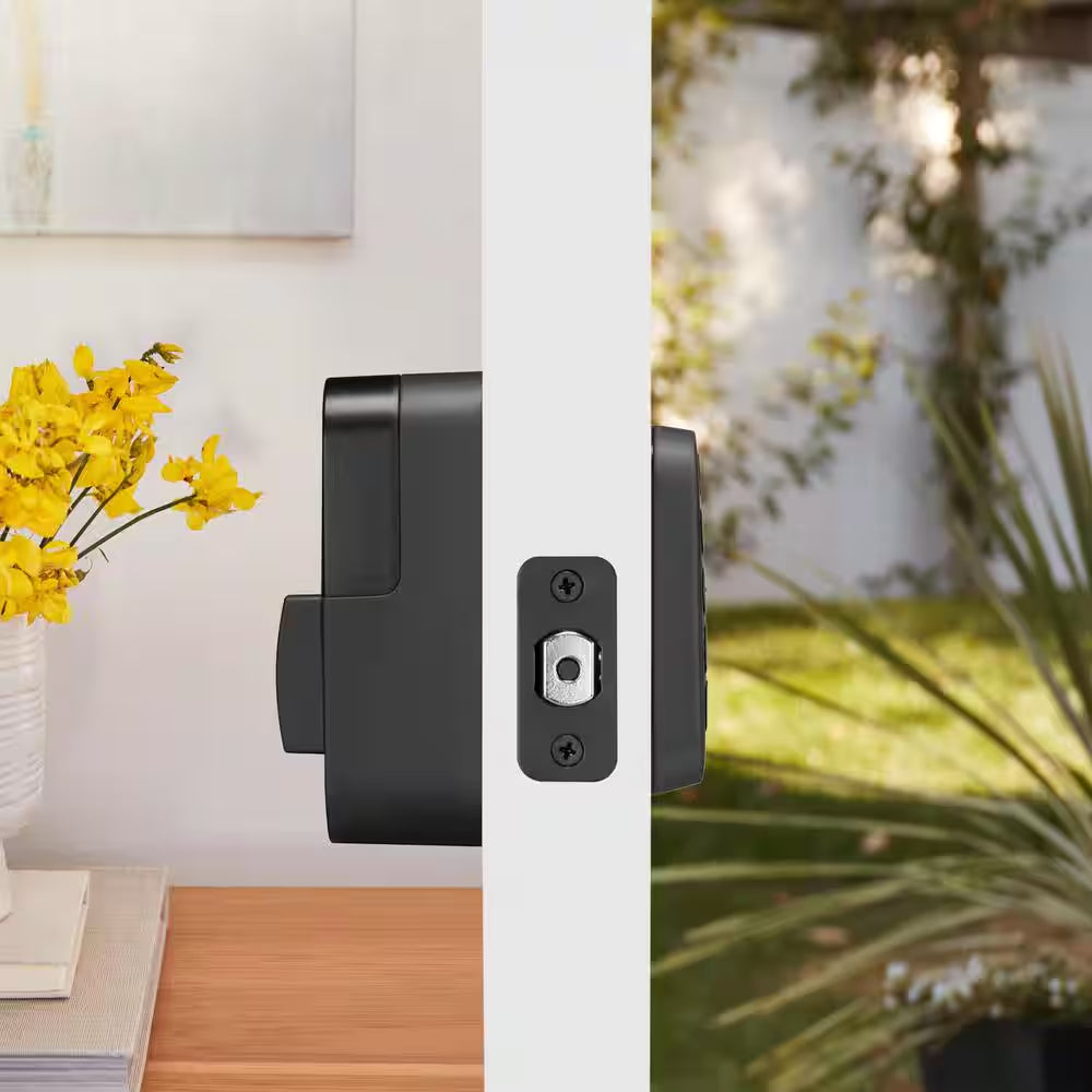 Assure Lock 2; Keyless Smart Door Lock with Bluetooth and Pushbutton Keypad, Black Suede