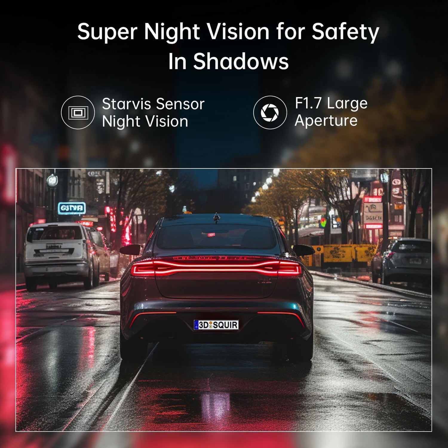 Dash Cam Front Wifi 1296P, Dash Camera for Cars,Dashcam with Night Vision, Car Camera with APP, Mini Dashcams with 24H Parking Mode, Loop Recording, WDR, Support 256GB Max,Black