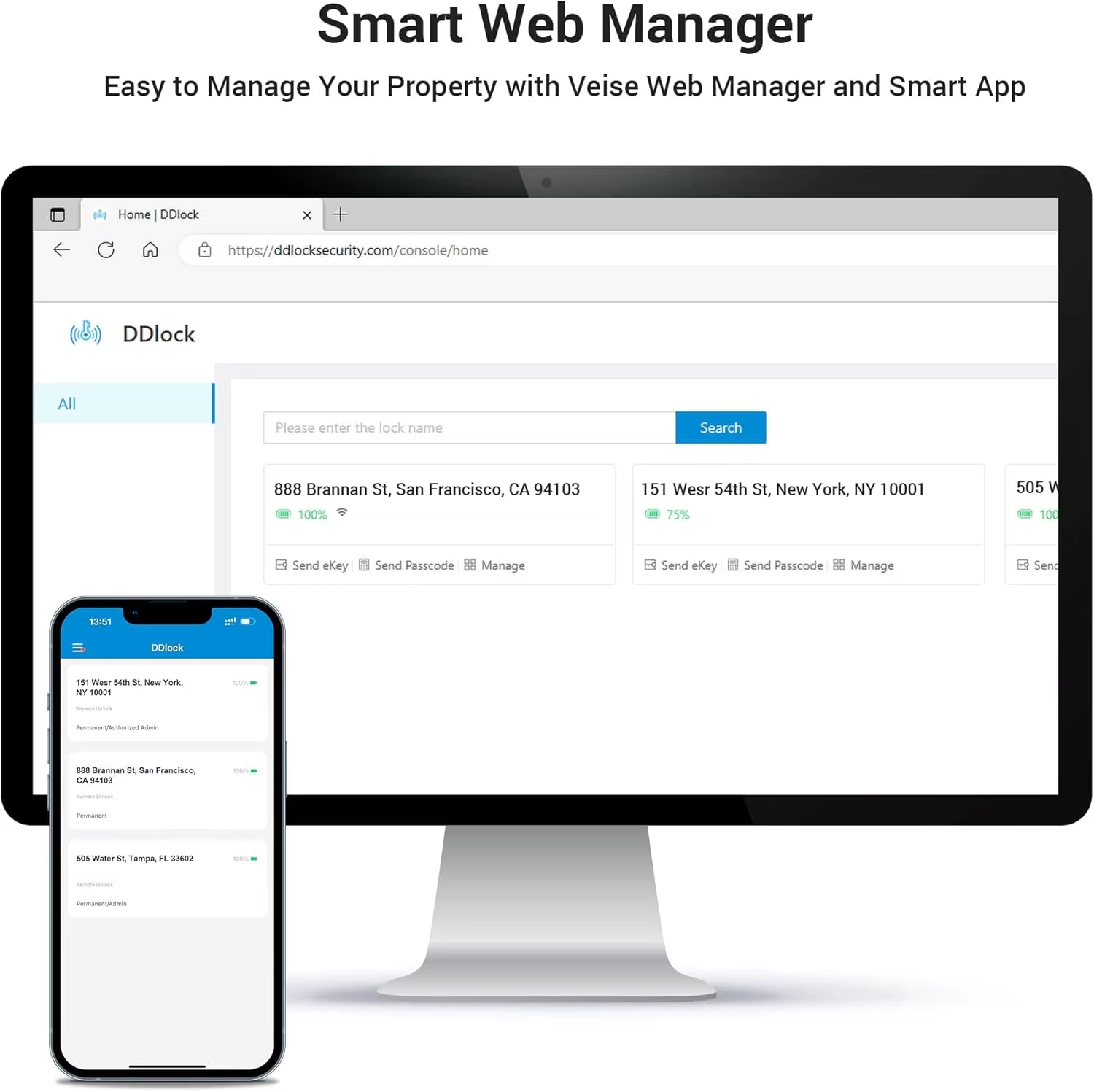 RZ09 Smart Lock, 7-In-1 Keyless Entry with Handle Set, APP Control Fingerprint Deadbolt for Front Door