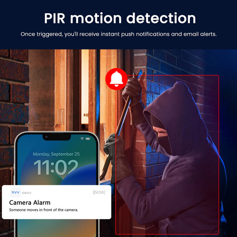 P6 1080P Wireless Outdoor Solar Security Camera