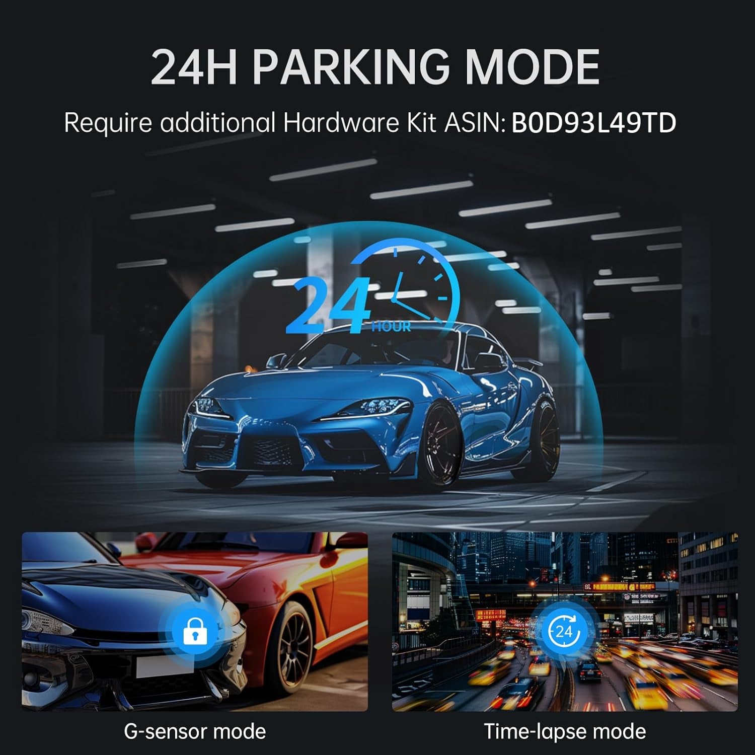 Veement 4K Rear View Mirror Camera, 10'' 4K Mirror Dash Cam with 1080P Backup Camera, Dash Cam Front and Rear for Car with Voice Control, 24H Parking Mode, Night Vision, 32GB SD Card Included