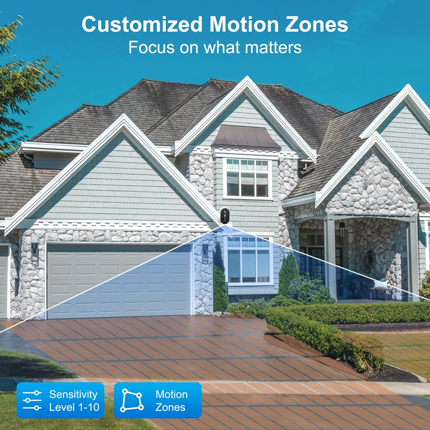 2K Wireless Outdoor Solar Security Camera with Spotlight, Waterproof PIR Detection, 2.4Ghz Wi-Fi, Rechargeable Battery Powered Home Surveillance Camera with Color Night Vision, 2-Way Audio