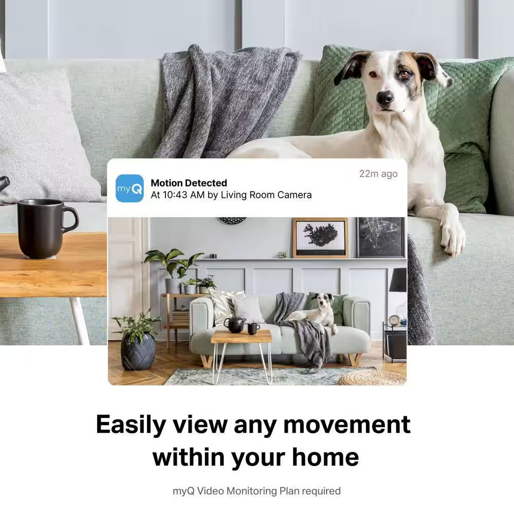 Myq Smart Indoor Home Security Camera (2-Pack)