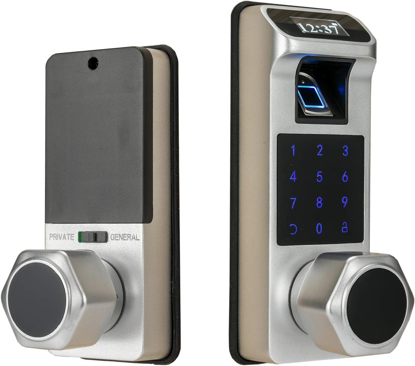 HARFO K1 Fingerprint, Keyless Entry, Keypad Lock, Biometric, Digital Door Lock for Home and Office (Silver)