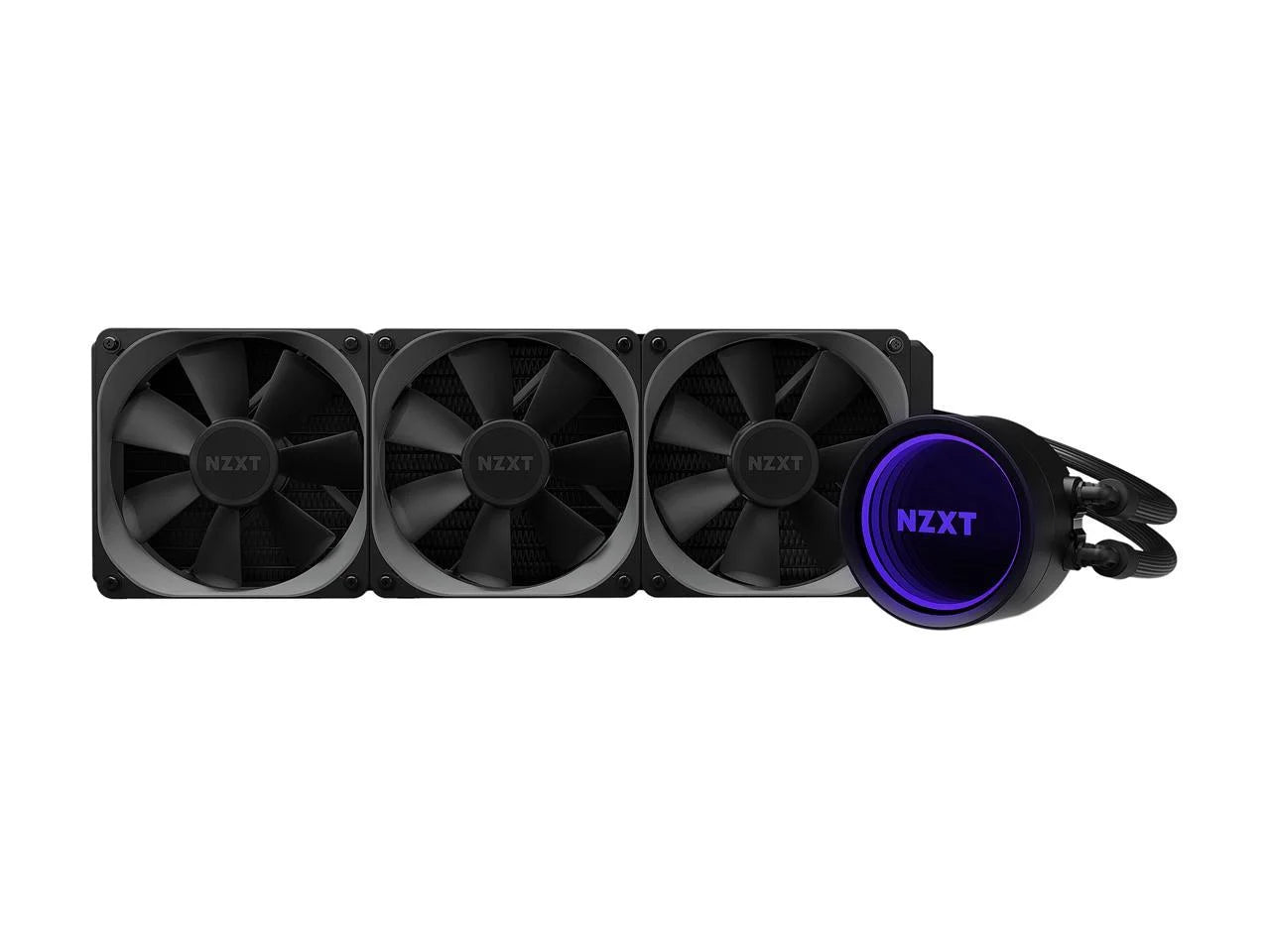 Kraken X73 360Mm - RL-KRX73-01 - AIO RGB CPU Liquid Cooler - Rotating Infinity Mirror Design - Powered by CAM V4 - RGB Connector - 3 X Aer P120 120Mm Radiator Fans LGA 1700 Compatible