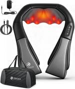 Coococo Shiatsu Neck and Back Massager with Heat - FSA and HSA Eligible Deep Kneading Electric Massage Pillow, Ideal Gift for Men and Women, Perfect for Christmas