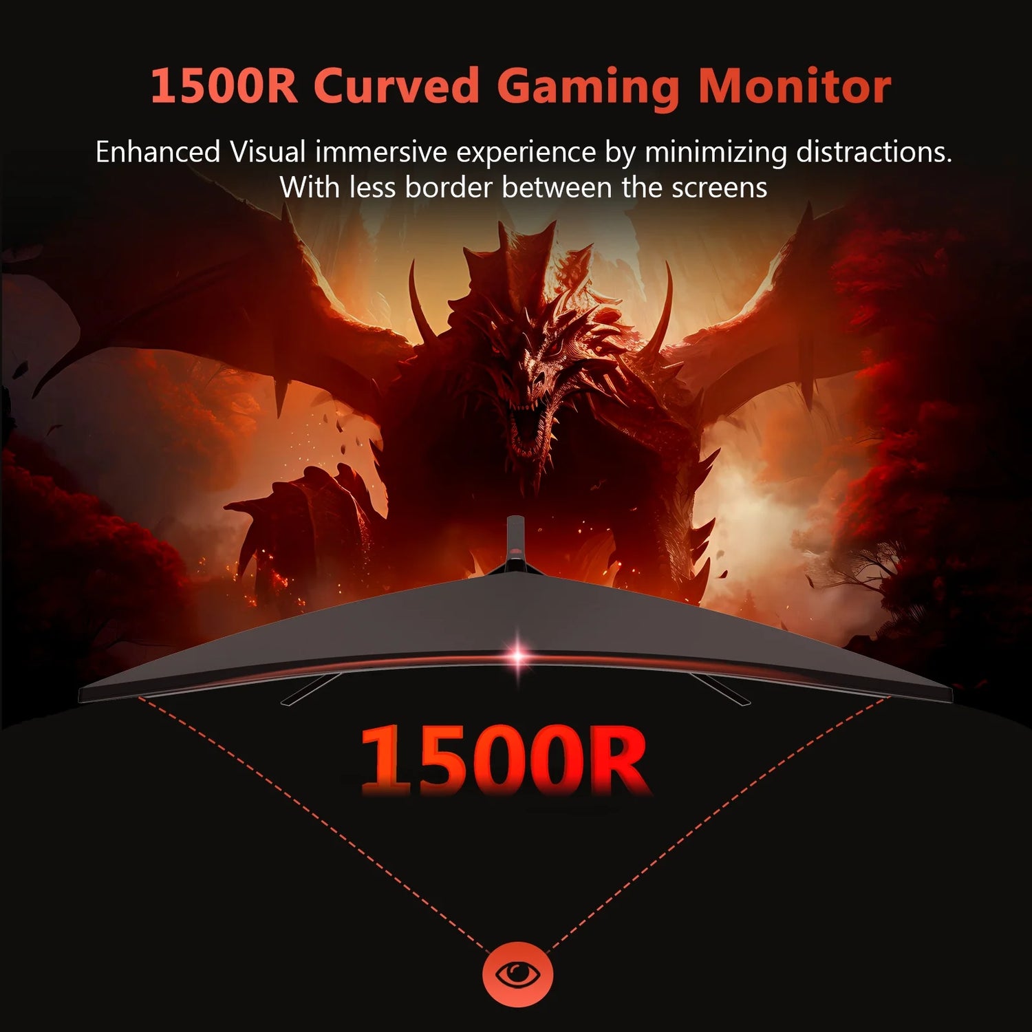 UG30 30-Inch Curved Gaming Monitor 200Hz 1Ms 21:9 Ultrawide 2560X1080 HDMI DP Port RGB