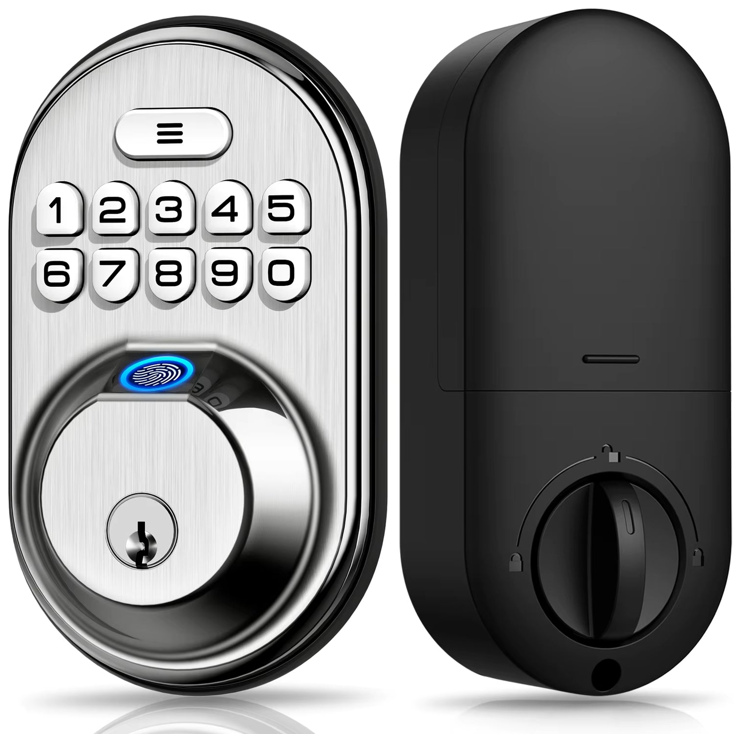 Veise Fingerprint Door Lock, Keyless Entry Keypad Deadbolt, anti Peeping Password, Auto Lock, Easy Install
