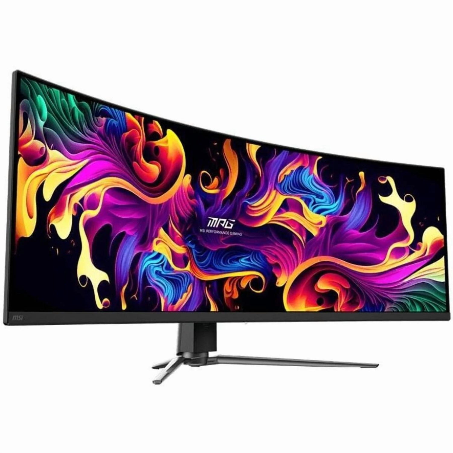 MPG 491CQP QD-OLED, 49 Curved Gaming Monitor, 5120 X 1440 (DQHD), OLED 0.03Ms Response Time, 144Hz, True Black HDR 400, HDMI, DP Port