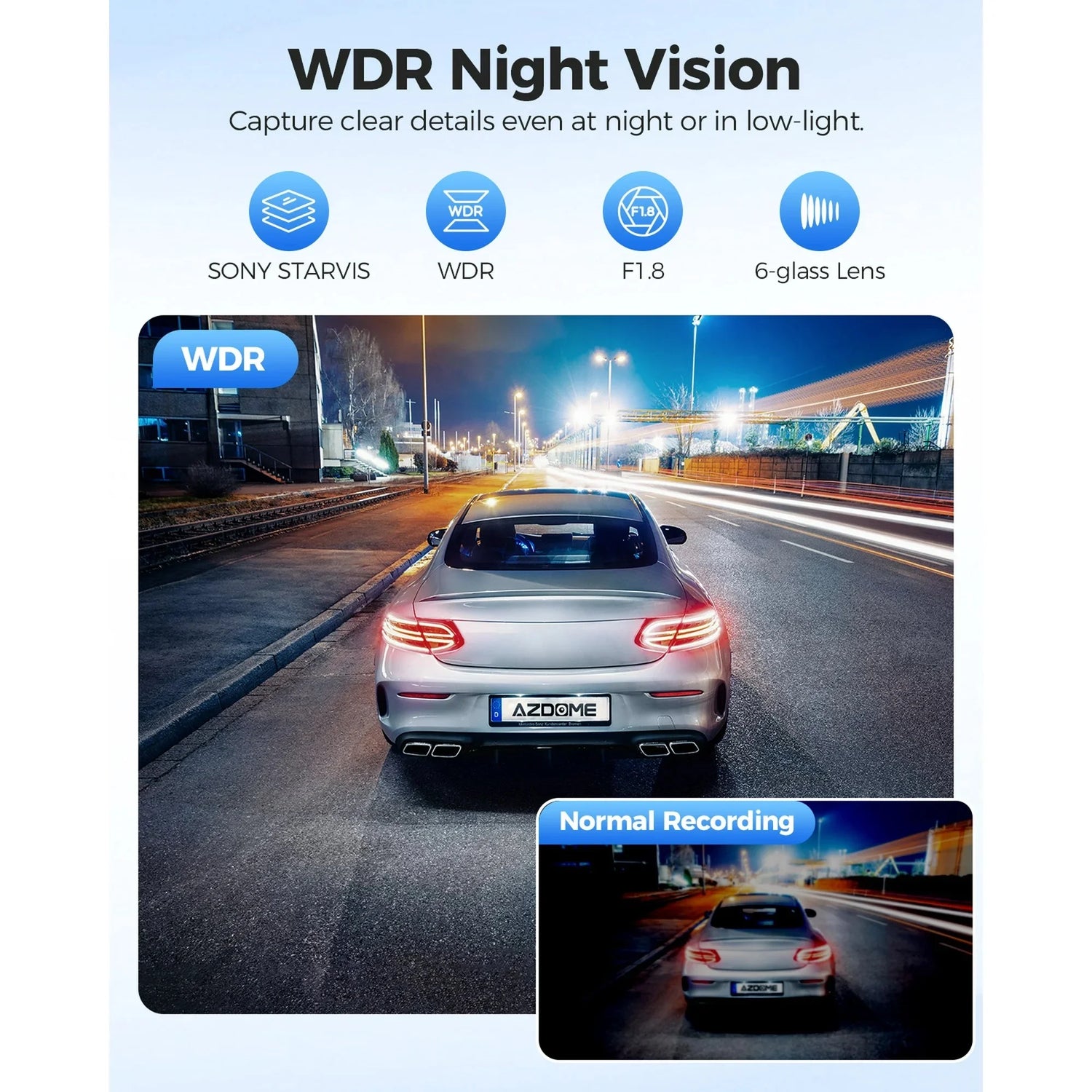 Dash Cam Front and Rear, 4K+1080P Dual Dash Camera for Cars,With Built-In Wifi G-Sensor, ADAS, App Control, 24H Parking Mode, Waterproof Backup Camera, 64GB Card Included