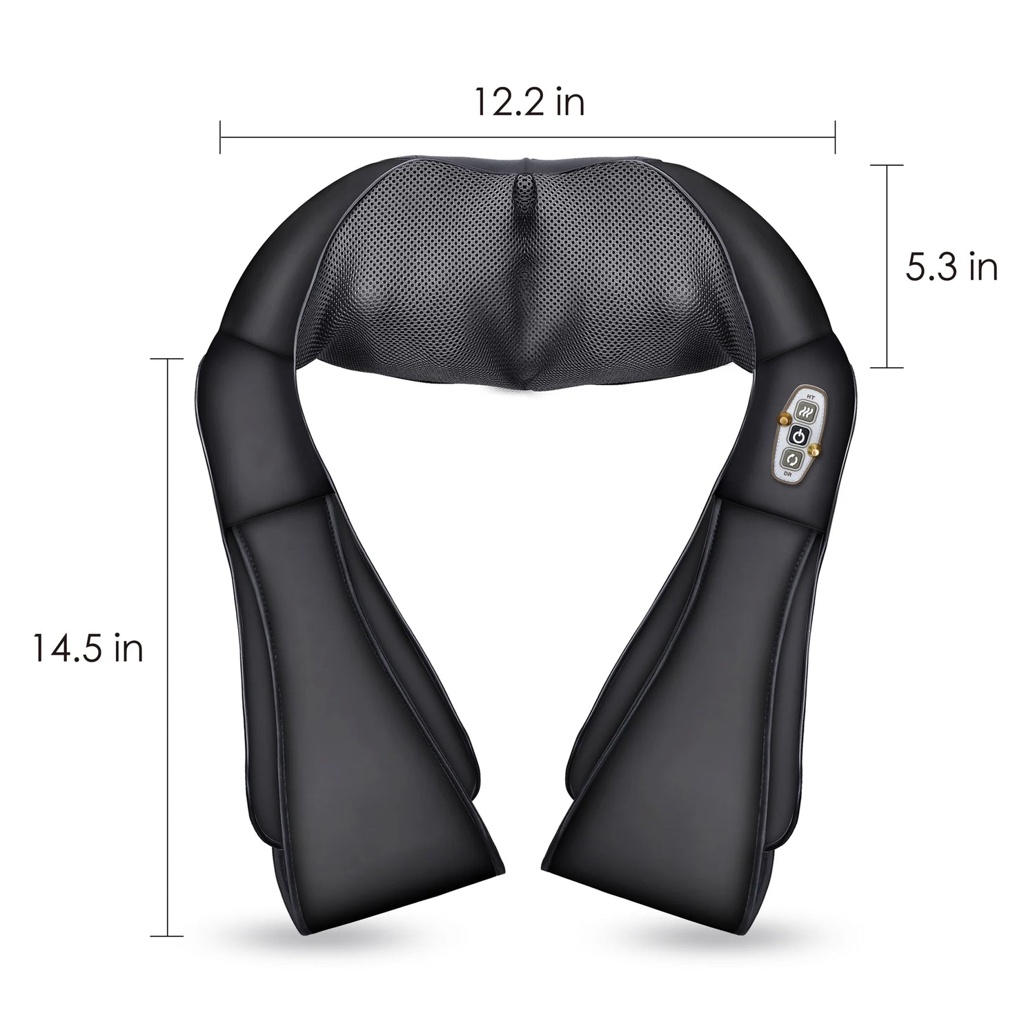 Shiatsu Shoulder Neck Massager with Heat, 4D Deep Kneading Back Massager Gifts for Men Women