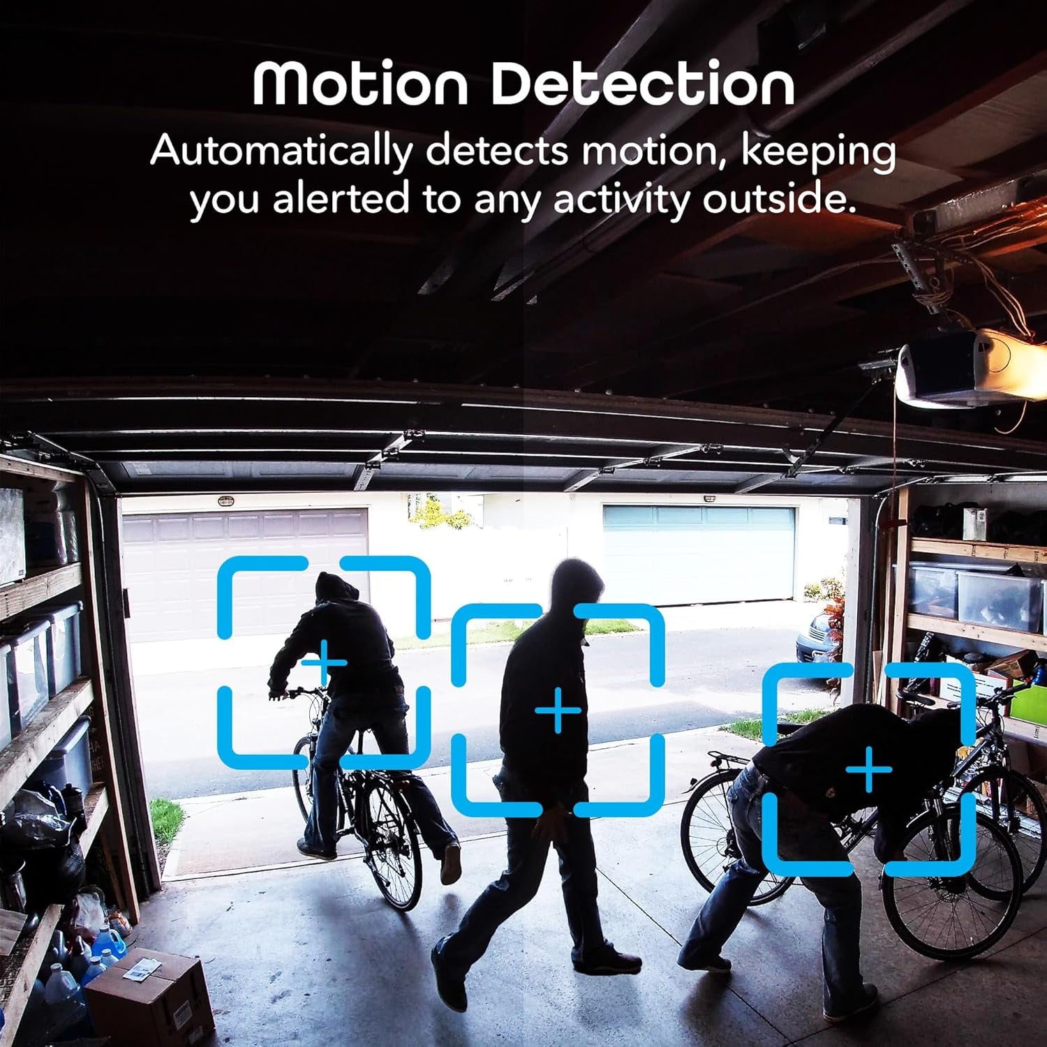 Geeni Hawk 3 1080P Outdoor Security Camera - Dual Pack Weatherproof Surveillance Cameras with Motion & Sound Detection, Night Vision, and Smart Home Integration for Alexa & Google