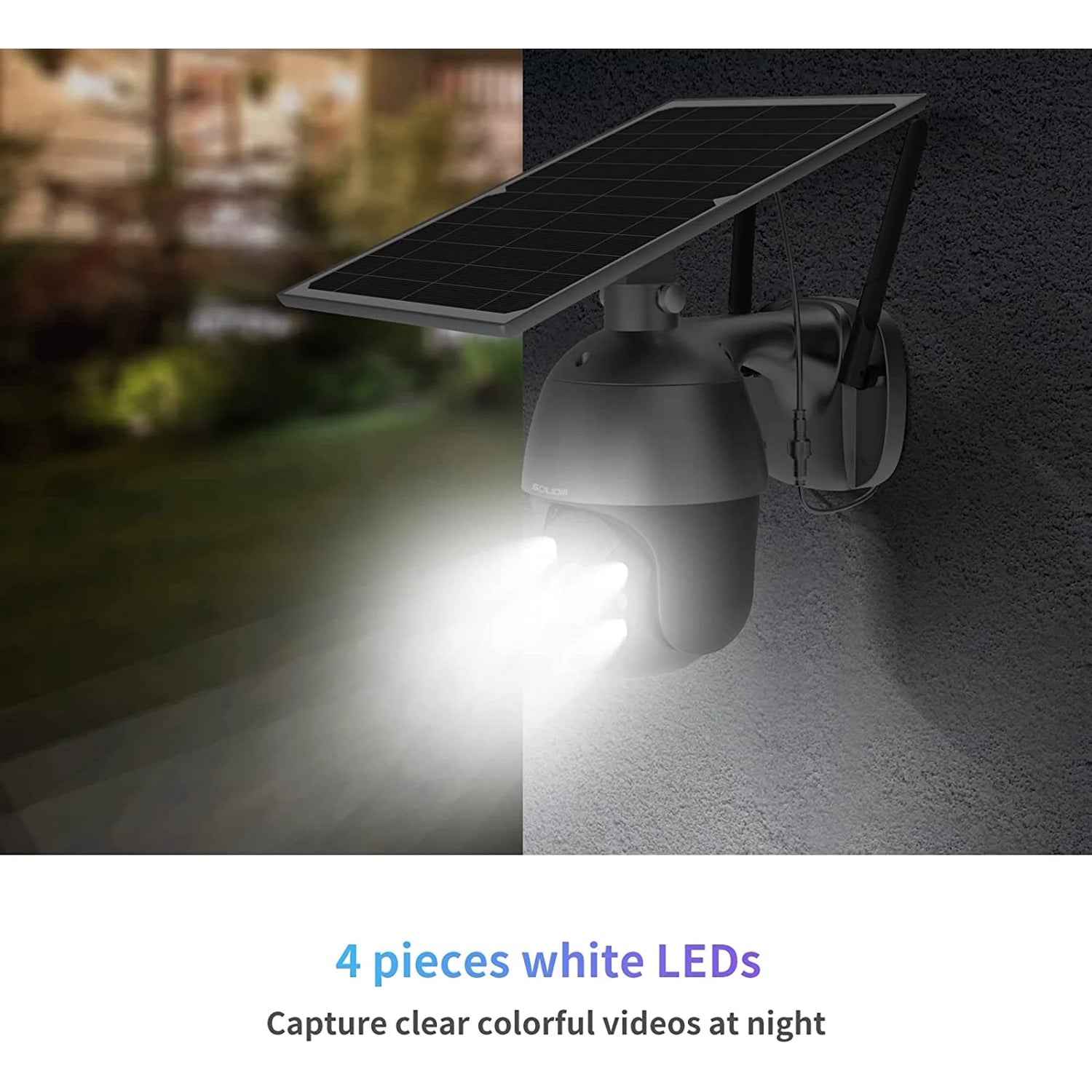 3G/4G LTE Outdoor Security Camera Wireless,Pan Tilt 360°View Spotlight,1080P HD,PIR Motion,No Wifi,Rechargeable Batteries,S600-4G