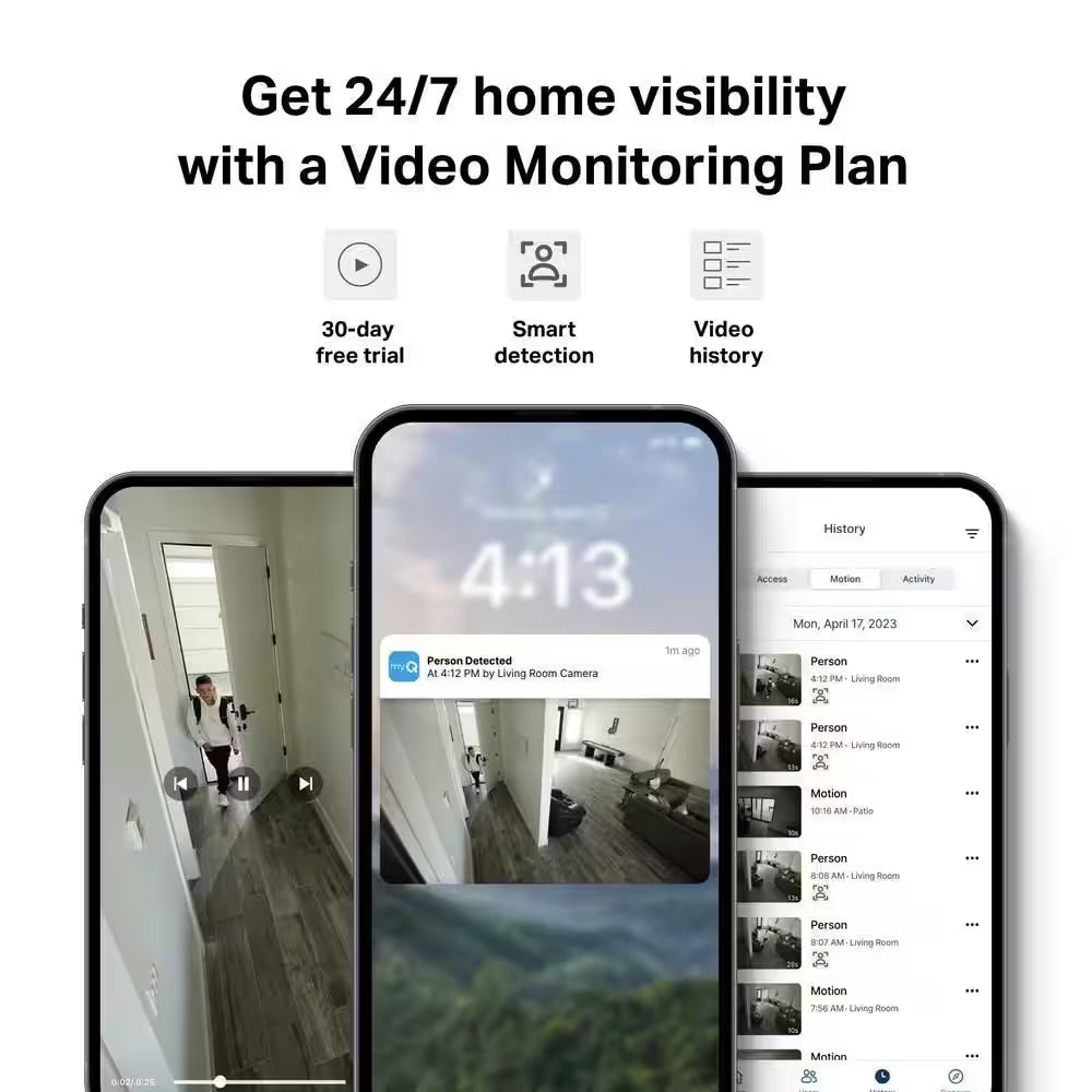 Myq Smart Indoor Home Security Camera (2-Pack)