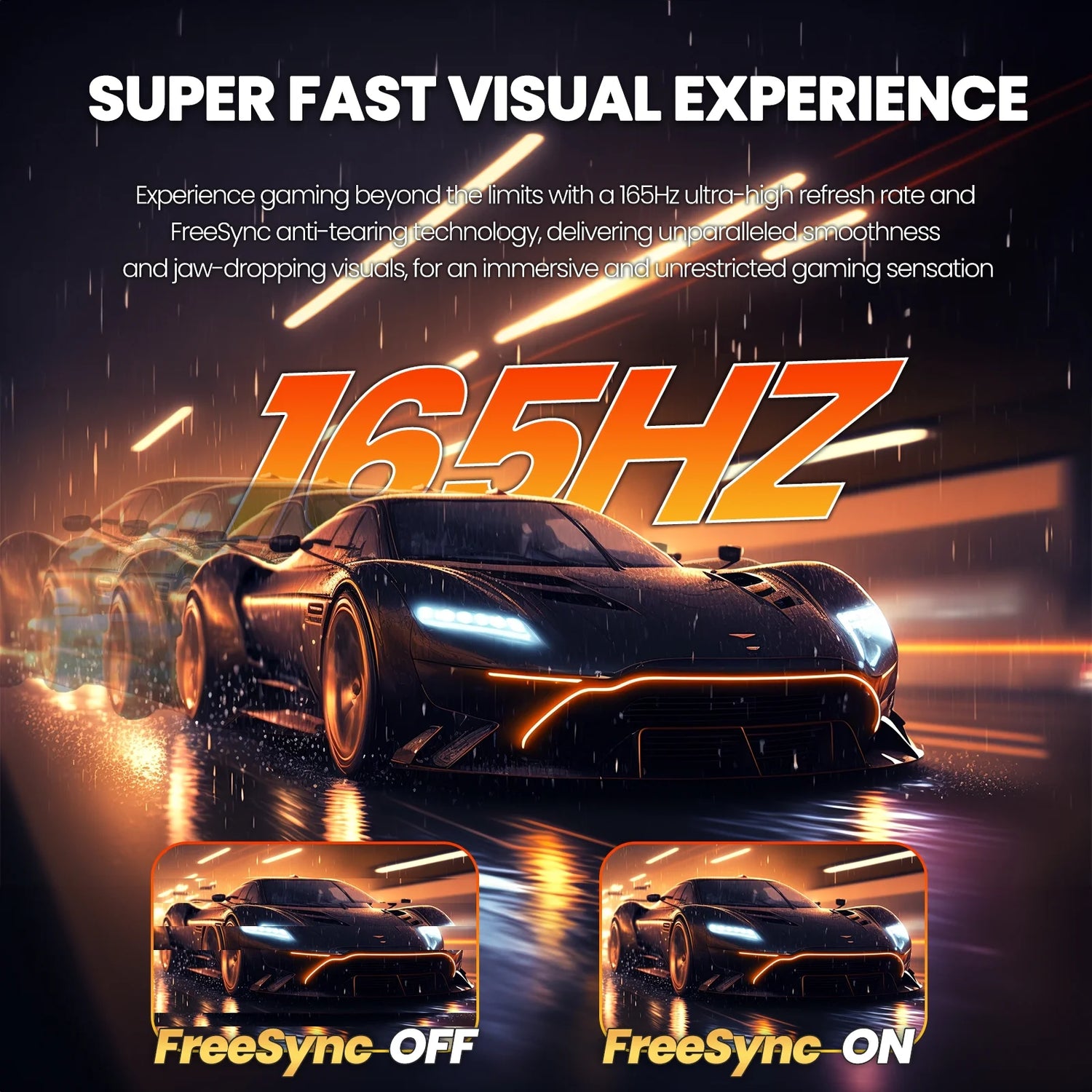 34" 165Hz Ultrawide Curved Gaming Monitor ,WQHD 3440 * 1440P, 21:9 1500R Computer Monitor, 1Ms(Gtg) with Adaptive Sync, 99% SRGB, DP & HDMI Port, Black