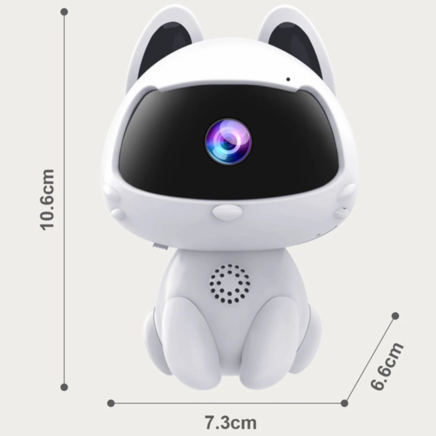 Wireless Security Camera Motion Detection Two Way Voice Robot Pet Shape Indoor Monitoring Camera