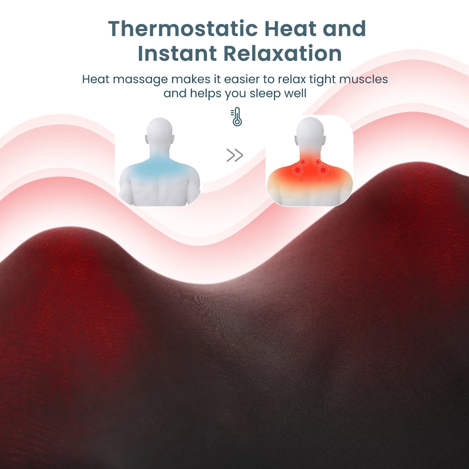 Neck and Shoulder Massager with Heat, 3D Deep Tissue Kneading Shiatsu Massager for Muscle Relief, Gift for Women Men Christmas