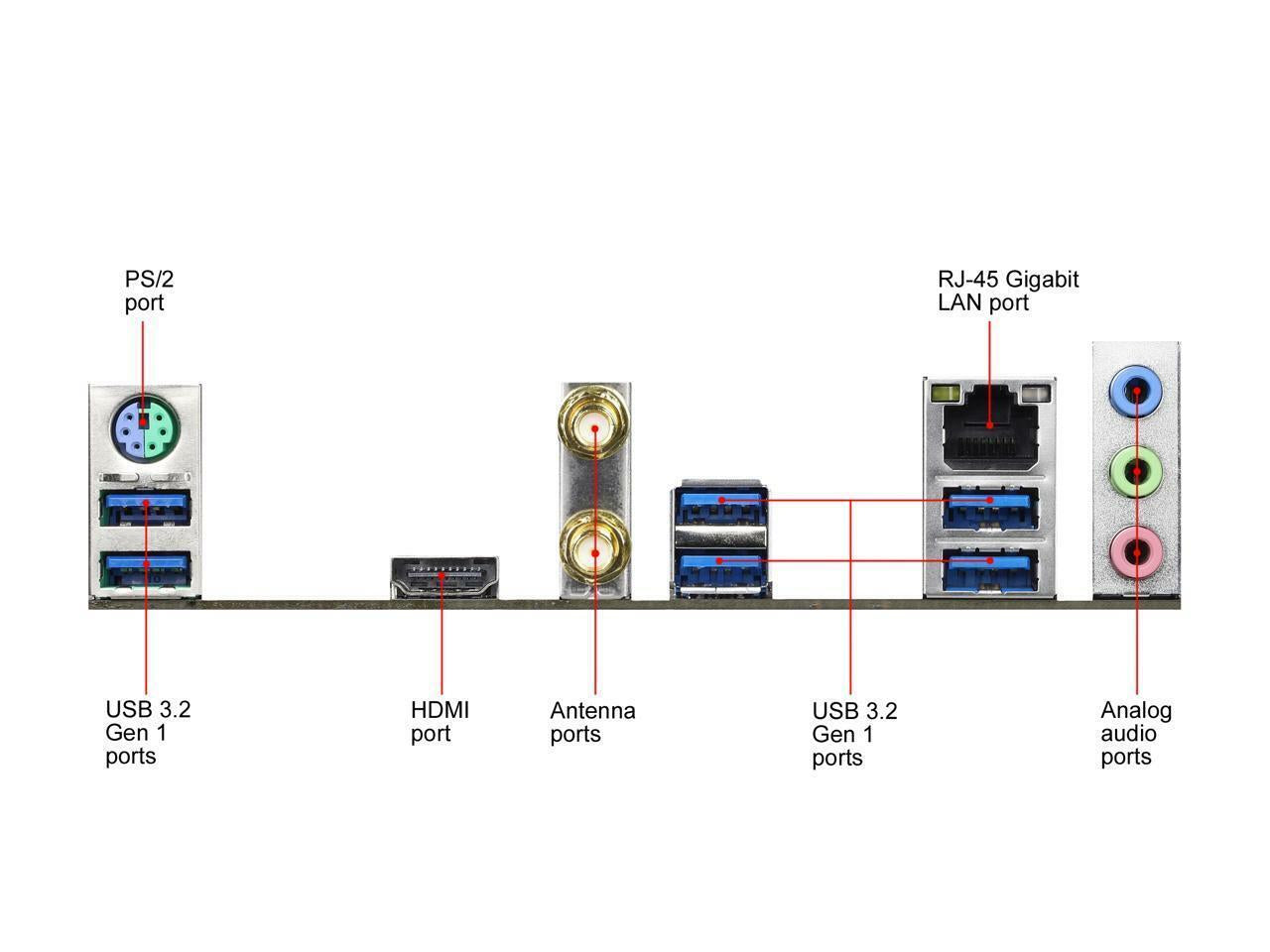 Asrock B550 Phantom Gaming 4/Ac AM4 AMD B550 SATA 6Gb/S ATX AMD Motherboard