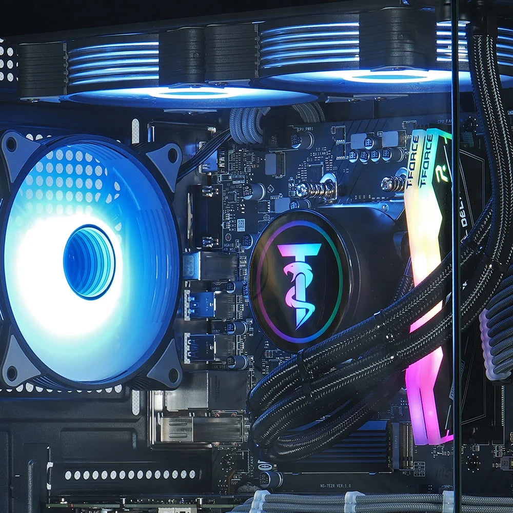 Reaper 2.0 Liquid-Cooled PC - Ryzen 7 8700F 5Ghz, RTX 5060 Ti 16G, 32G DDR5, 1TB SSD, Black