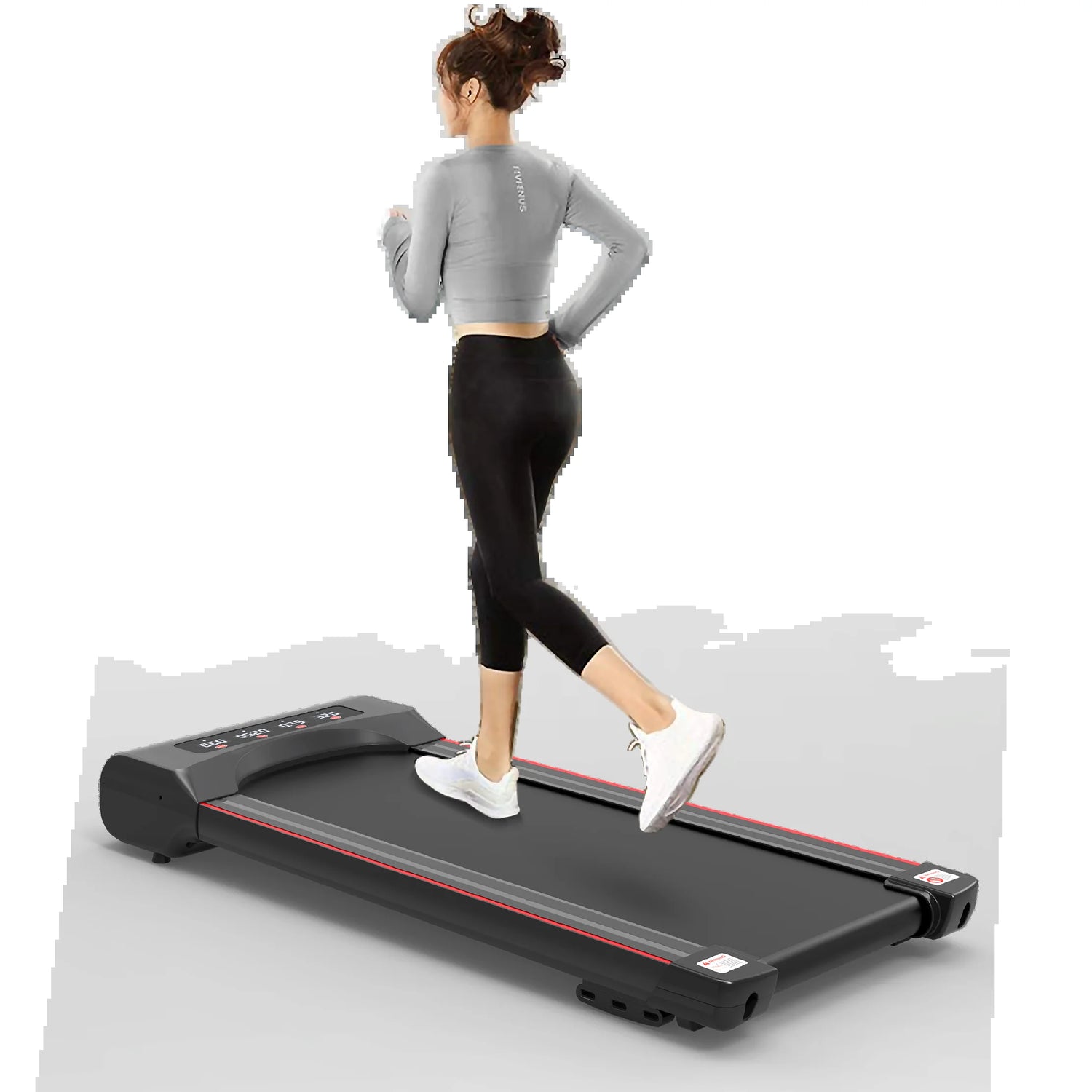 Under Desk Treadmill 2 in 1 Walking Pad Portable Walking Jogging Running Machine for Home Office Use Slim Flat LCD Display and Remote Control