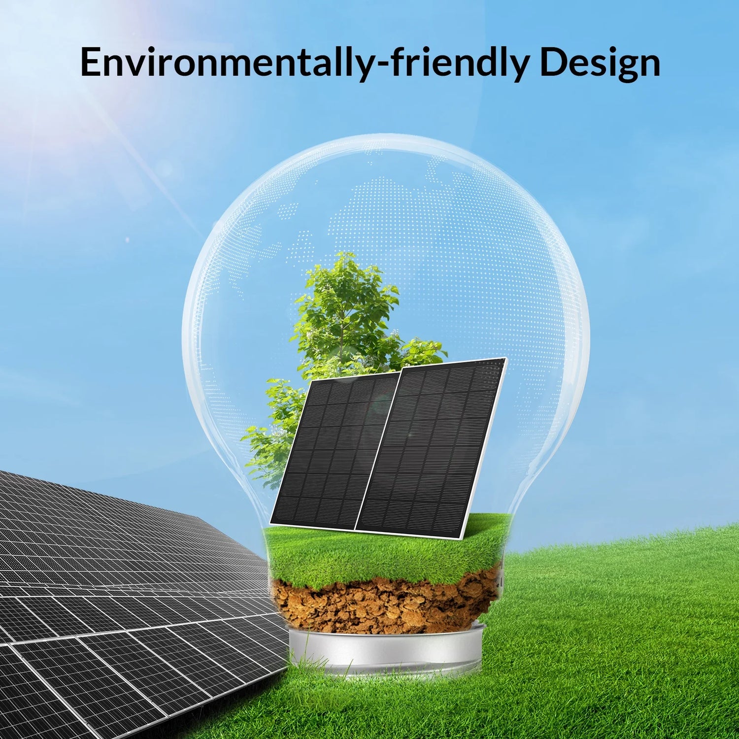 Solar Outdoor Security Camera Wireless Home Surveillance Camera - Only for 2.4Ghz Wifi