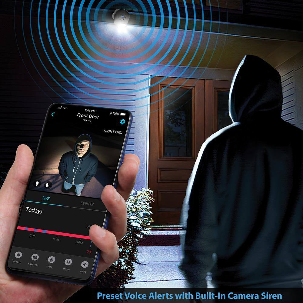 4K Plug-In Wireless Indoor/Outdoor Spotlight Security Camera