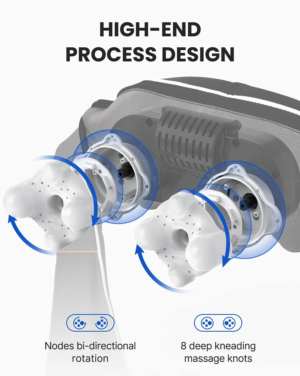 Shiatsu Neck Massager with Heat & Vibration, Deep Tissue 3D Kneading Shoulder Massager for Pain Relief, Cordless Leather Gift for Women and Men