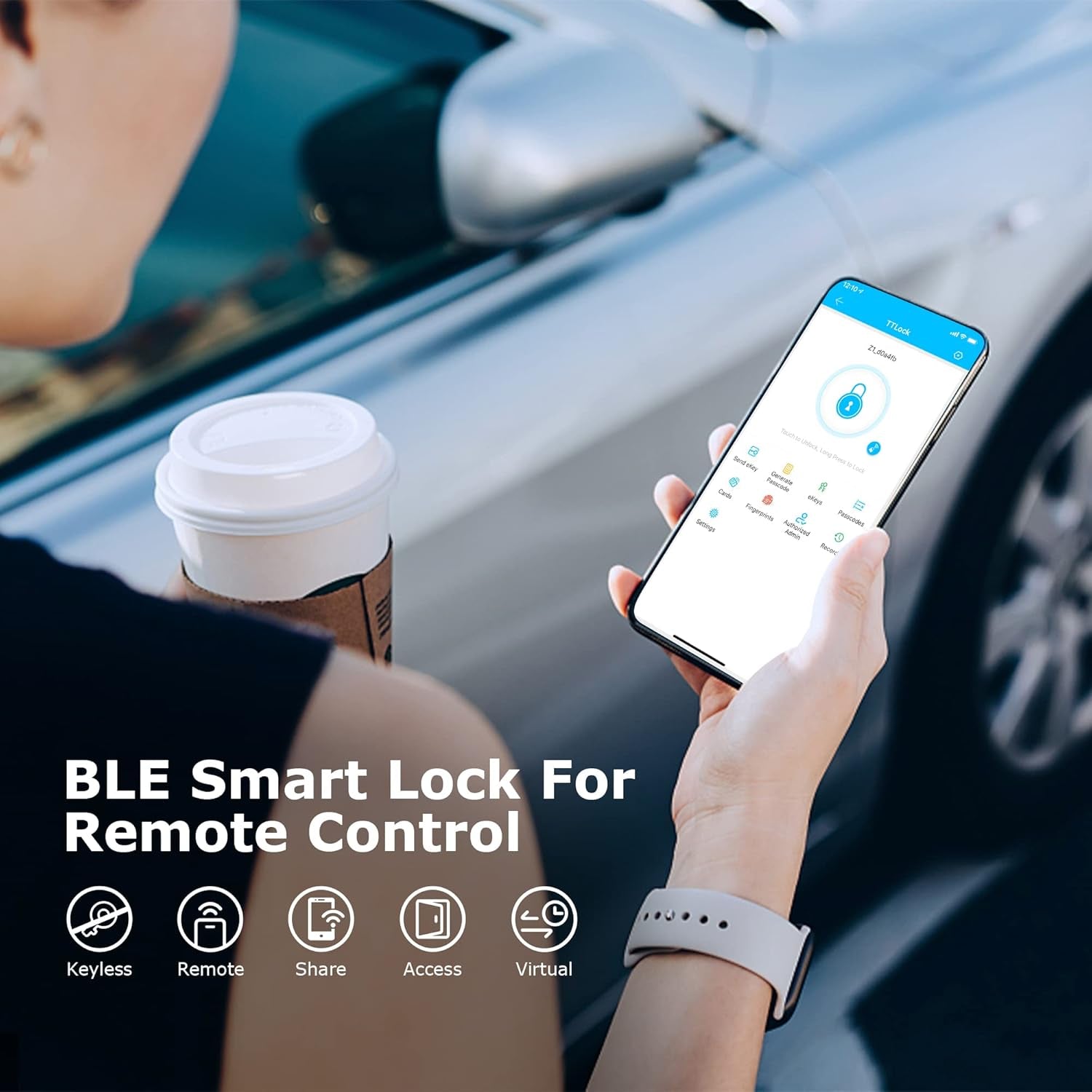 G2 Wifi Gateway Smart Lock for Voice Control, Wi-Fi Bridge to Ttlock App for Remote Control