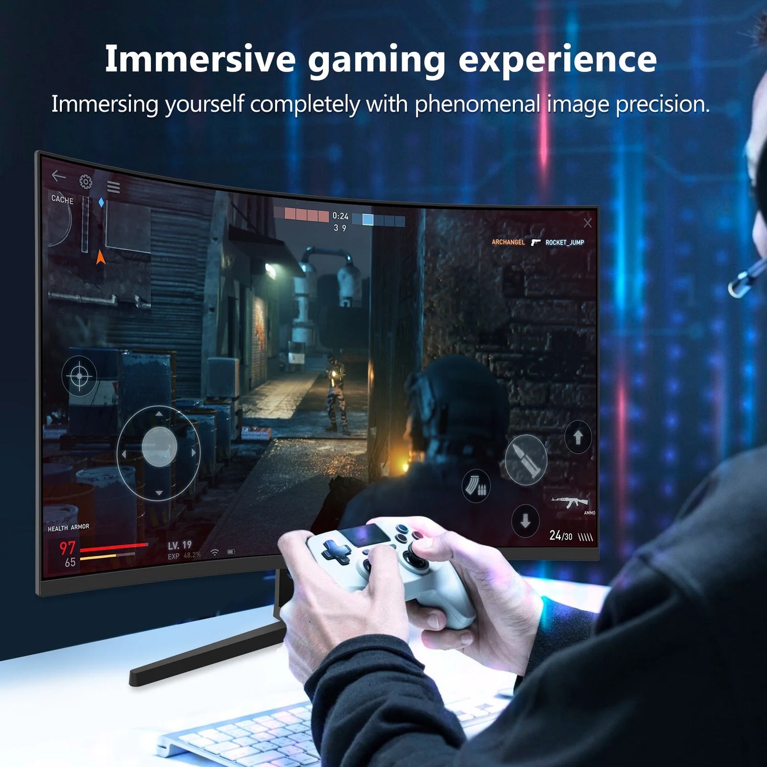 UG27F 27-Inch Curved Gaming Monitor 165Hz 1Ms Full HD 1920X1080 LED Monitor HDMI DP Port