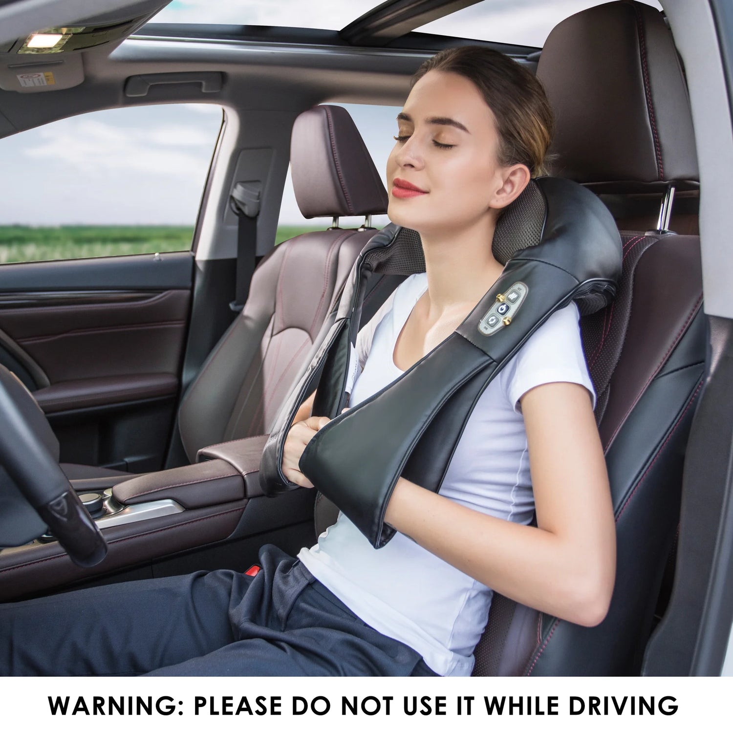 Shiatsu Shoulder Neck Massager with Heat, 4D Deep Kneading Back Massager Gifts for Men Women