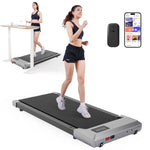 Walking Pad 2 in 1 under Desk Treadmill, 2.5HP Low Noise Walking Pad Running Jogging Machine with Remote Control for Home Office, Lightweight Portable Desk Treadmill Installation Free