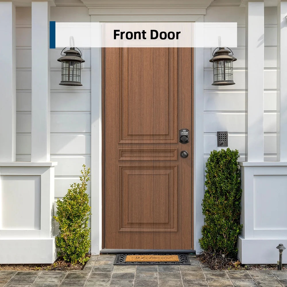 Keyless Entry Door Lock with 2 Knobs ‎Set, Keypad Deadbolt Smart Door Locks, Electronic Digital Lock for Home Front Door Easy Installation-Oil Rubbed Bronze Finish