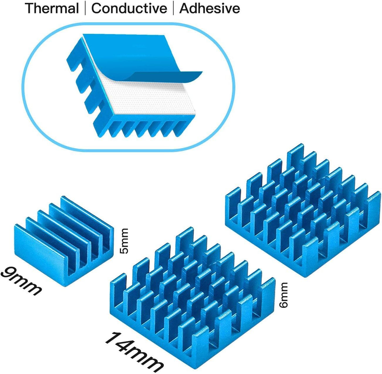 Raspberry Pi 3 B+ Case with Fan Cooling Pi 3B Case with 3 Pcs Heat-Sinks 5V