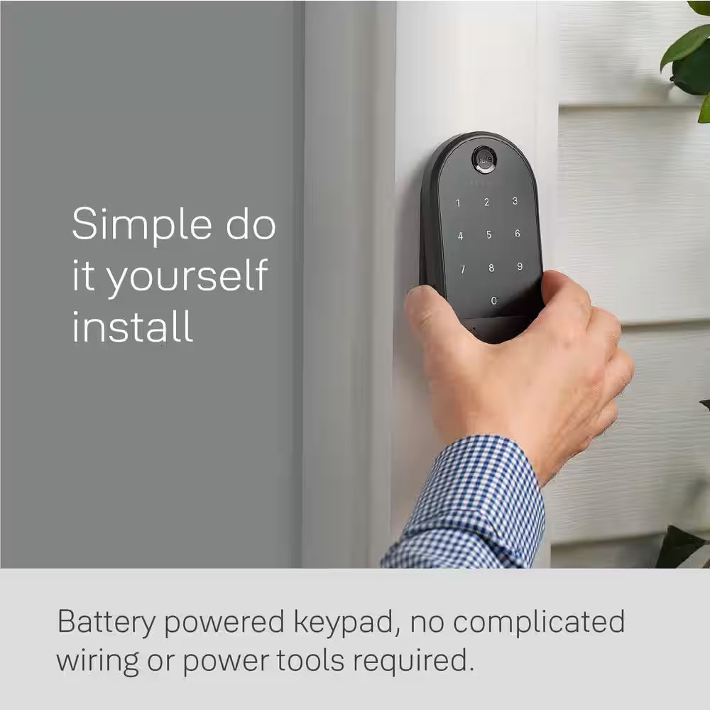 Approach Retrofit Smart Door Lock Bluetooth Keypad Accessory, Black