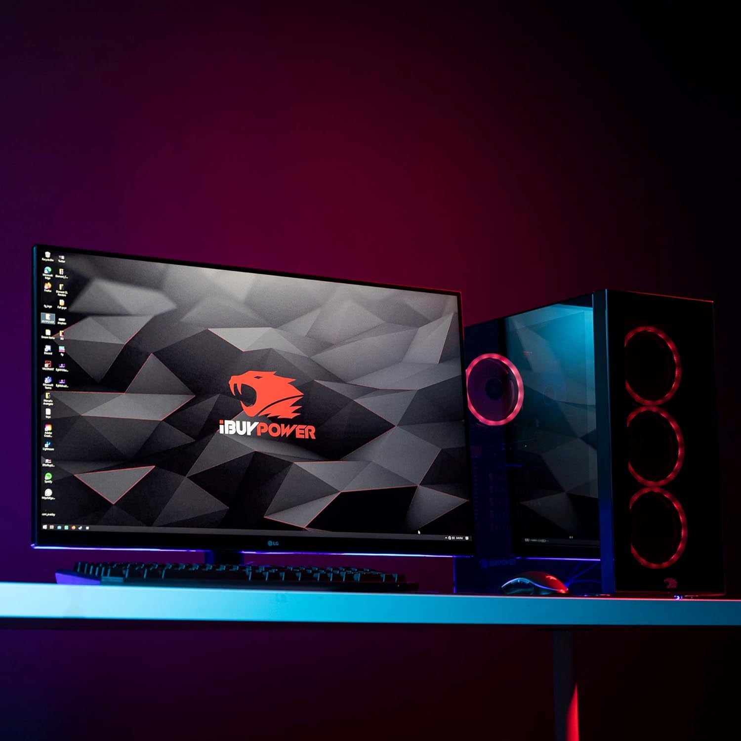 Gaming PC Computer Desktop Element MR 9320 (Intel I7-10700F 2.9Ghz, NVIDIA GTX 1660 Ti 6GB, 16GB DDR4 RAM, 240GB SSD, 1TB HDD, Wi-Fi Ready, Windows 10 Home), Black