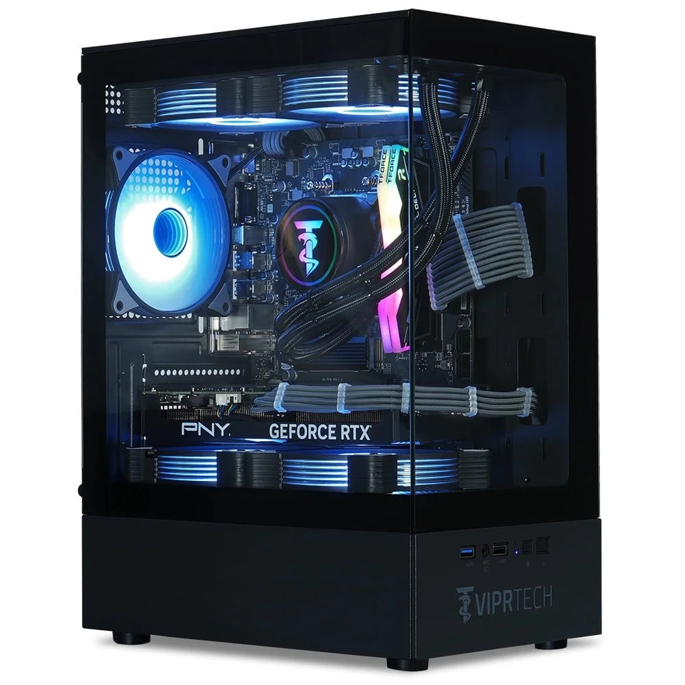 Reaper 2.0 Liquid-Cooled PC - Ryzen 7 8700F 5Ghz, RTX 5060 Ti 16G, 32G DDR5, 1TB SSD, Black