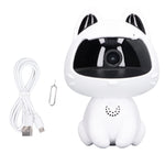 Wireless Security Camera Motion Detection Two Way Voice Robot Pet Shape Indoor Monitoring Camera