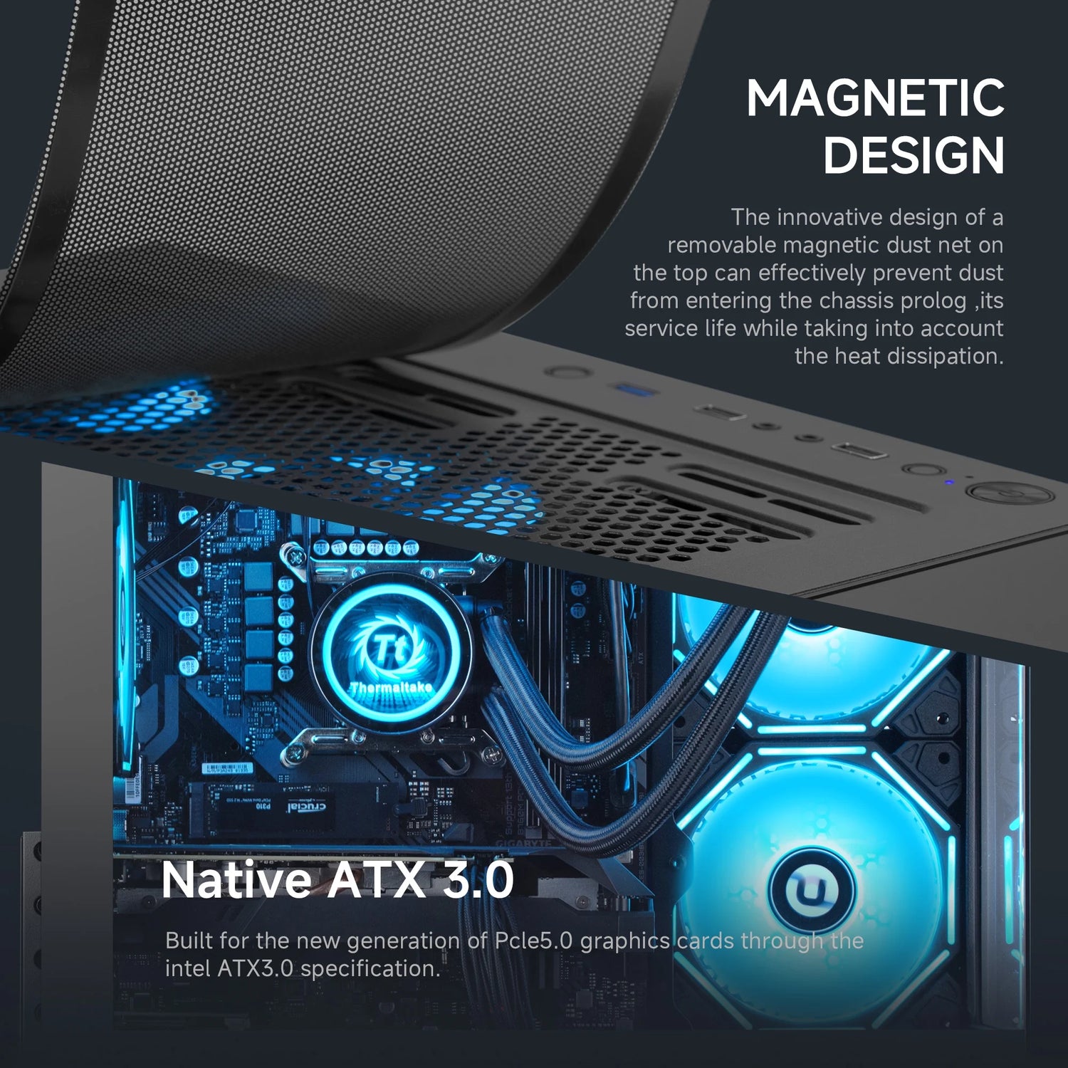 Gaming PC AMD Ryzen 7 5700X NVIDIA RTX 5060 32GB RAM 1TB SSD Wifi PC Gaming Black