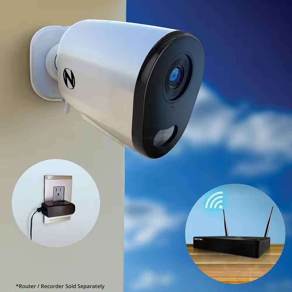 4K Plug-In Wireless Indoor/Outdoor Spotlight Security Camera