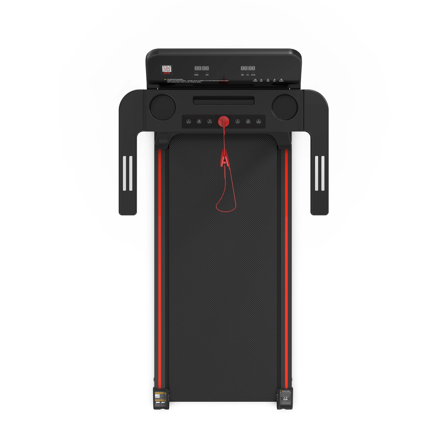 [EU Direct]  Q30-6 2.5HP 2 in 1 Folding Treadmill - 12Km/H Speed | Tablet Cup Holder | LED Display | 120KG Load | Smart App | Compact & Portable for Home Office Walking, Running, and Jogging