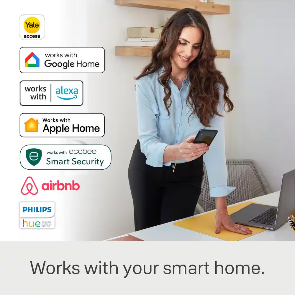 Assure Lock 2; Smart Door Lock with Wifi and Touchscreen Keypad; Satin Nickel