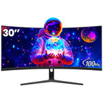 30" 100Hz Ultrawide Curved Monitor,21:9 WFHD (2560X1080),1500R,99% Srgb,Hdmi/Dp,Black