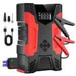 Car Jump Starter, 4000A Peak 30000Mah 150PSI Tire Inflator Digital Display LED Light